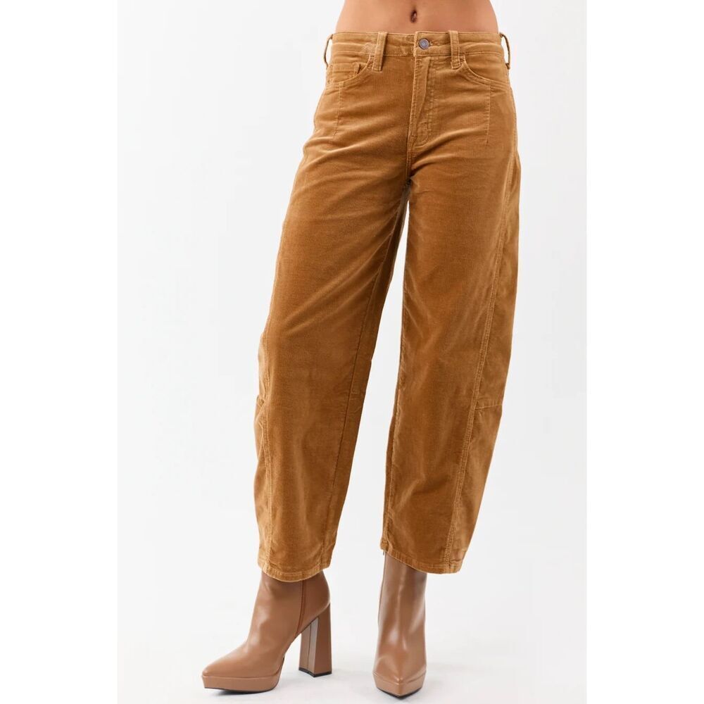 VERVET corduroy barrel jeans